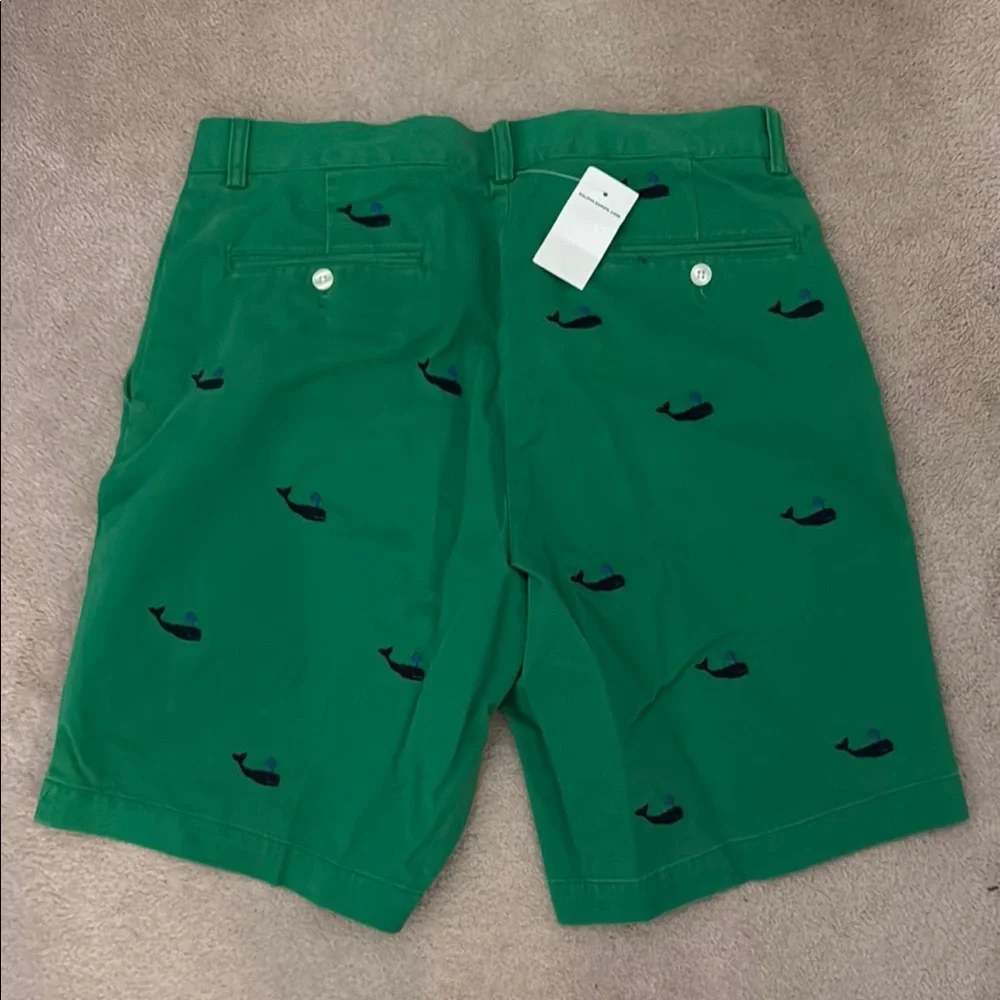 Polo by Ralph Lauren Green Whale Print Men's Shorts - Picture 2 of 4